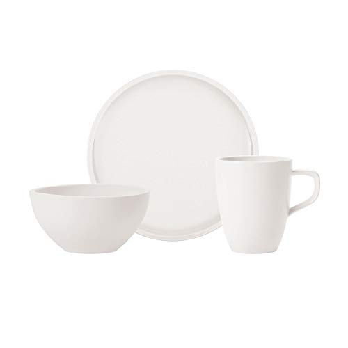 Villeroy & Boch 10-4130-9075 Artesano Original para 2 Personas, 6 Piezas, Servicio de Desayuno de Porcelana Premium, Blanco, Apto para lavavajillas, Porcelain