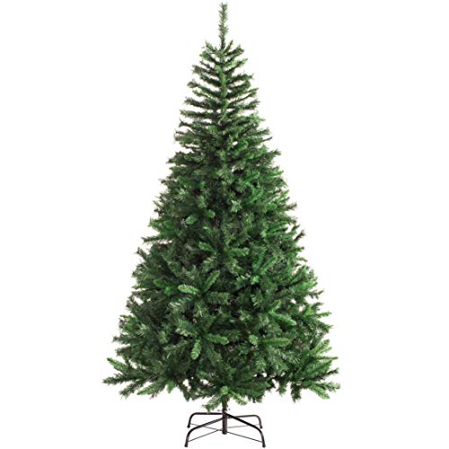 WeRChristmas - Árbol de Navidad con 841 puntas (madera de pino), Verde, 7 ft/2.1m