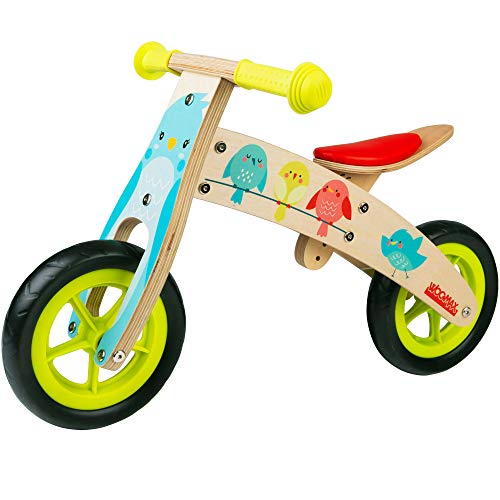 WOOMAX - Bici sin pedales, madera, niños 2 - 5 años