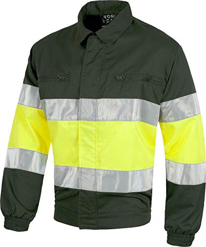 Work Team Cazadora con 2 Cintas de Alta Visibilidad y Reflectante. EN471. Hombre Verde Oscuro+Amarillo A.V. L Work Team Cazadora con 2 Cintas de Alta Visibilidad y Reflectante. EN471. Hombre Verde Oscuro+Amarillo A.V. L