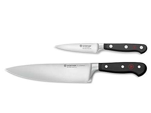 Wüsthof 1120160206 Juego de cuchillos (2 piezas, incluye cuchillo de cocina de 20 cm y cuchillo de verdura de 9 cm), diseño clásico