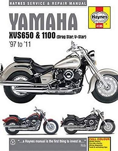 Yamaha XVS650 & 1100 Drag Star/V-Star (97 - 11) (Haynes Service & Repair Manual)