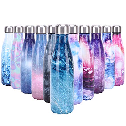 YCLIFE Botella Agua de Acero Inoxidable 500ml, Nuevo Diseño Sin BPA, Aislamiento de Vacío de Doble Pared Durante 24 Horas Frío y 12 Cálido, Deporte, Exterior, Gimnasio (Ciudad Estrellado) YCLIFE Botella Agua de Acero Inoxidable 500ml, Nuevo Diseño Sin BPA, Aislamiento de Vacío de Doble Pared Durante 24 Horas Frío y 12 Cálido, Deporte, Exterior, Gimnasio (Ciudad Estrellado)
