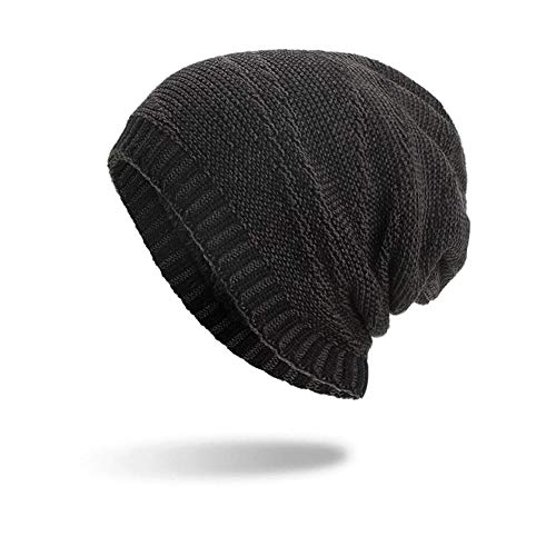 YGHBKL Modelos de otoño e Invierno más Gorro de Terciopelo desordenado Color Gorro Gorro de Lana de Punto diámetro 23 cm 30 cm Negro YGHBKL Modelos de otoño e Invierno más Gorro de Terciopelo desordenado Color Gorro Gorro de Lana de Punto diámetro 23 cm 30 cm Negro