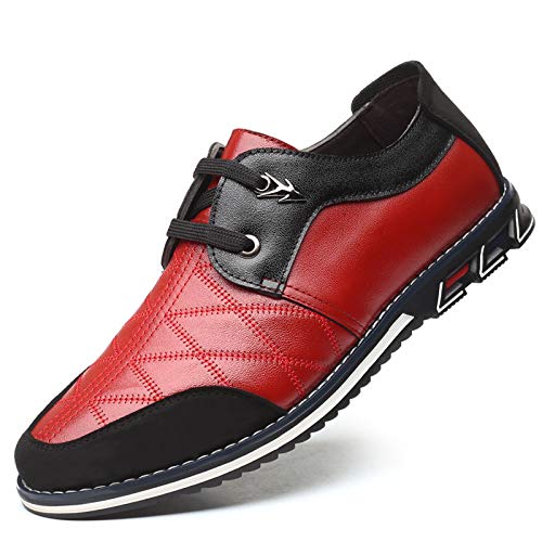Zapatos Derby Brogue Oxford con Cordones Mocasines Clásicos Hombre Zapatos de Cuero Boda Negocios Calzado Informal Cómodas