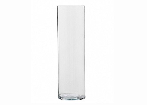 Zelda Bomboniere Cilindro de cristal transparente, diámetro 20 cm, altura 60 cm
