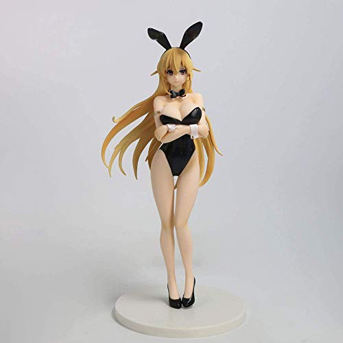Zixin Liberación de Halberod Spirit Nakiri Erina Bunny Girl Nakiri Erina Postura Postura Anime Figura Decoración Estatua Modelo Colección Juguete Altura 25 cm (9.8in)