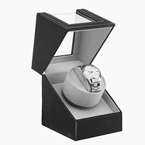 ZIXIXI Cajas giratorias Caja De Bobinado De Reloj Mecánico Automático Bobinadora De Reloj Motor Shaker Organizador De Almacenamiento De Joyas De Exhibición De Soporte Nuevo(Color:A)