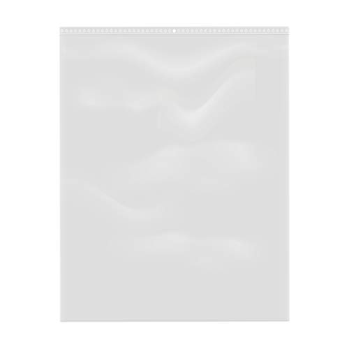 100 bolsas de plástico con cierre de cremallera transparente (35 x 45 cm)