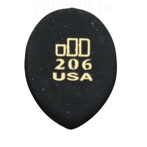 6 x Dunlop Jazztone 206 punta media selecciones de la guitarra/púas en un práctico de selección de lata