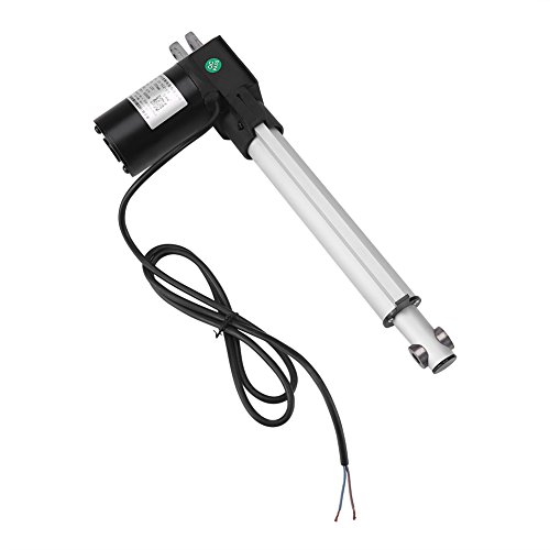 Actuador lineal 12V DC Motor Heavy Duty 6000N 600KG 5mm / s Carrera 100-500mm Motor de carga eléctrica IP54 Metal(200mm)