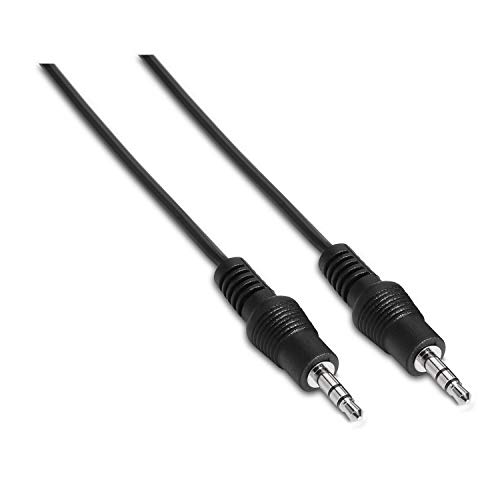 AISENS A128-0143 - Cable Audio Estéreo de 3 m con Jack 3.5, Color Negro