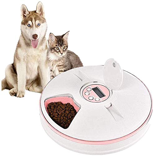 Alimentador automático de perro del gato del alimentador automático de SmallMedium admiten animales alimentador alimento for mascotas alimentador del gato de almacenamiento de alimentos for mascotas e