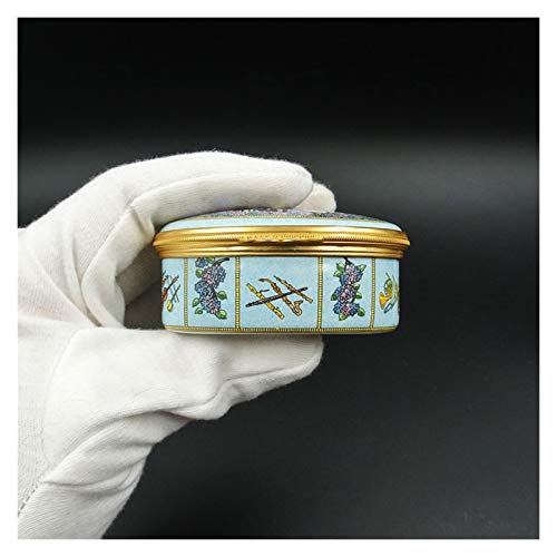 AOHAI Caja de música pintada a mano de cerámica esmaltada caja musical mecánica de Rhapsody en azul para él/ella cajas de música regalo