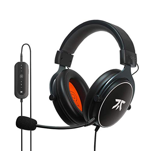 Auriculares para Videojuegos Fnatic React + para Esports con Drivers de 53 mm, Sonido Envolvente 7.1 y Tarjeta de Sonido USB Avanzada [Compatible con Windows]