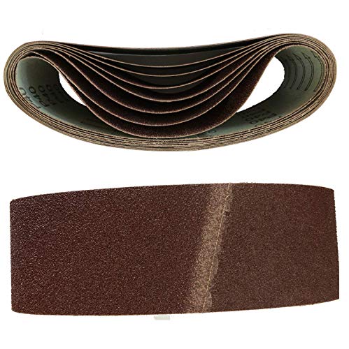 Bandas de lija (10 unidades, 75 x 457 mm, grano 60 Bandas de lija (10 unidades, 75 x 457 mm, grano 60
