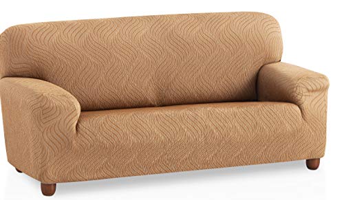 Bartali Funda de sofá elástica Aitana - Color Beige - Tamaño 2 plazas (de 110 a 150 cm)