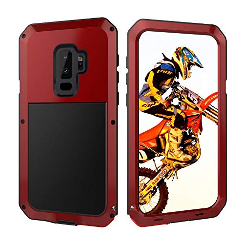 Beeasy Funda Samsung Galaxy S9 Plus,Antigolpes Rígida Robusta Antigravedad Carcasa S9+ Resistente al Impacto Militar Duradera Blindada Fuerte de Seguridad al Aire Libre Case Cover,Rojo