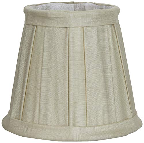Better & Best Pantalla de lámpara de seda, con pinza de sujeción para bombillas tipo vela, tabla ancha, de 12 cm, color verde claro