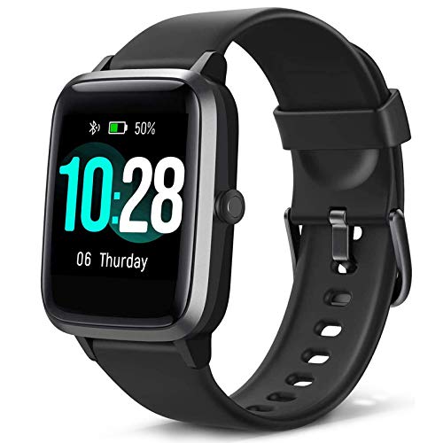 Blackview Smartwatch, Reloj Inteligente con Pulsómetro Mujer Hombre Niños, Monitor de Sueño, 45 Días Batería Ultra Larga Duracion, Reloj de Fitness para iOS y Android Xiaomi Huawei Samsung iPhone