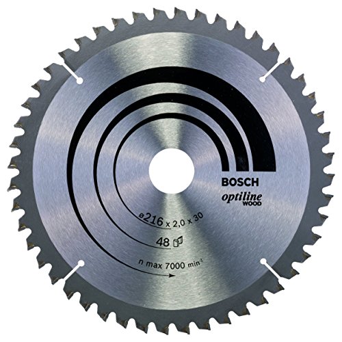 Bosch 2 608 640 432 - Hoja de sierra circular Optiline Wood - 216 x 30 x 2,0 mm, 48 (pack de 1)