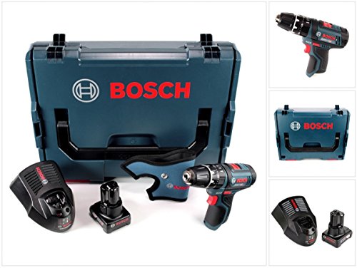 Bosch GSB 12V-15 - Taladro percutor inalámbrico (12 V, 30 Nm, L-Boxx, batería de 6,0 Ah y cargador)