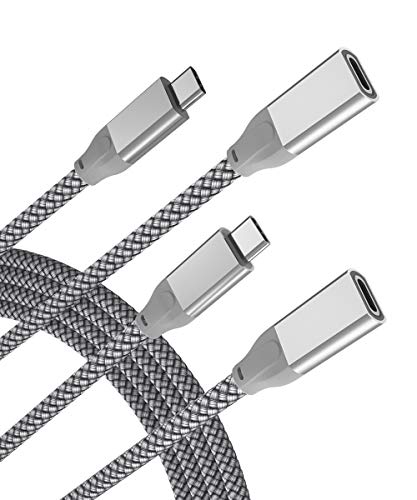 Cable Extensión USB Tipo C 0.2M (2-Pack), Cable Alargador USB-C 3.1 Gen2 10Gbps Macho a Hembra USBC, Cable Extensor (Compatible con Thunderbolt 3)Para Nintendo Switch,MacBook Pro,Mac Air,Surface Go Cable Extensión USB Tipo C 0.2M (2-Pack), Cable Alargador USB-C 3.1 Gen2 10Gbps Macho a Hembra USBC, Cable Extensor (Compatible con Thunderbolt 3)Para Nintendo Switch,MacBook Pro,Mac Air,Surface Go