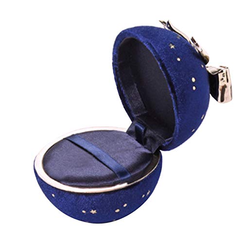 Caja de joyería con diseño de esferas de cielo estrellado, con lazo, anillos, colgante y caja de regalo Caja de joyería con diseño de esferas de cielo estrellado, con lazo, anillos, colgante y caja de regalo