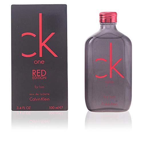 Calvin Klein Ck One Red Edition - Agua de tocador vaporizador para hombre, 100 ml