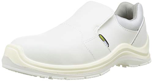 Calzado de seguridad Blanco 73695-41/7.5 GUSTO81 de Shoes for Crews, unisex, tipo mocasín, número 41, certificado según normas de seguridad CE, EN y S3, Blanco