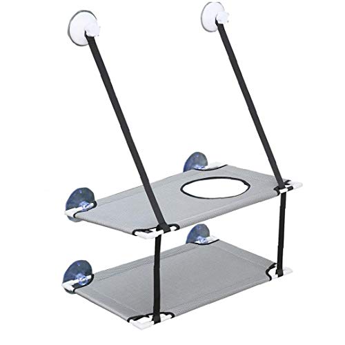 Cama del Gato Capas de Pet Ventana Perca Dobles Gato Hamaca reclinación Cama del Animal doméstico Colgante por Tomar el Sol Gris Accesorios del Gato Cama del Gato Capas de Pet Ventana Perca Dobles Gato Hamaca reclinación Cama del Animal doméstico Colgante por Tomar el Sol Gris Accesorios del Gato