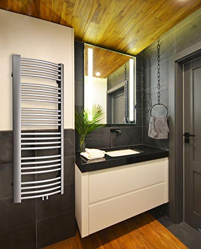 Carmin Design - Radiador vertical para salón, baño, cocina, acero inoxidable, ancho 595 cm, altura 1742 cm, potencia 1032 W