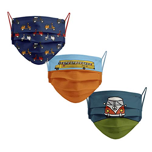 Cencibel Smart Casual Mascarillas Infantiles Reutilizables Homologadas Vehiculos Motos, Bus y Furgoneta Surf Callate La Boca Pack de 3 Cencibel Smart Casual Mascarillas Infantiles Reutilizables Homologadas Vehiculos Motos, Bus y Furgoneta Surf Callate La Boca Pack de 3