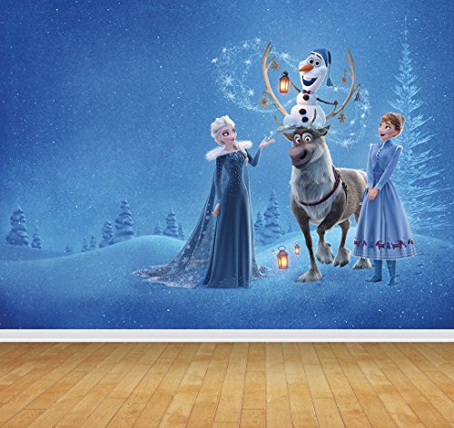 Chicbanners Frozen Elsa Anna v2 - Mural de Pared (Vinilo, 2 m de Alto x 2,7 m de Ancho), diseño de Frozen