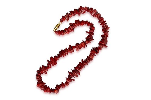 Collar de coral, coral natural, fichas, natural, Rojo, 8-13mm Collar de coral, coral natural, fichas, natural, Rojo, 8-13mm