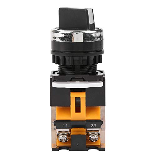 Conmutador giratorio de 3 posiciones, 2 NO, selector de mantenimiento, interruptor giratorio LA38-20X3 para control remoto en circuitos eléctricos Conmutador giratorio de 3 posiciones, 2 NO, selector de mantenimiento, interruptor giratorio LA38-20X3 para control remoto en circuitos eléctricos