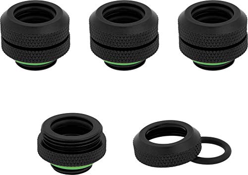Corsair Hydro X Series, XF Hardline, Conectores 12 mm DE, Pack de 4 Unidades (Las Roscas de BSPP G1/4", Latón Sólido Durabilidad, Tórica Doble Diseño, Compatibles con Adaptadores Hydro X) Negro Corsair Hydro X Series, XF Hardline, Conectores 12 mm DE, Pack de 4 Unidades (Las Roscas de BSPP G1/4", Latón Sólido Durabilidad, Tórica Doble Diseño, Compatibles con Adaptadores Hydro X) Negro