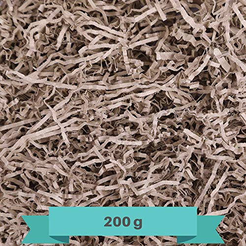 Creative Deco 200g Eco Papel Triturado Kraft | Reemplazo de Lana de Madera | Relleno Material de Embalaje para Cesta, Caja, Paquete, Viene en Embalaje Azul Creative Deco 200g Eco Papel Triturado Kraft | Reemplazo de Lana de Madera | Relleno Material de Embalaje para Cesta, Caja, Paquete, Viene en Embalaje Azul