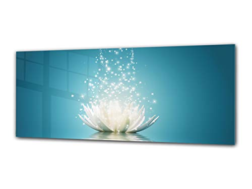 Cuadro de cristal decorativo 125 x 50 cm – Flor 7
