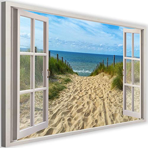 Cuadro en Lienzo con 3D efecto Calidad fotografica Paisaje Mar Multi 60x40 cm Cuadro en Lienzo con 3D efecto Calidad fotografica Paisaje Mar Multi 60x40 cm