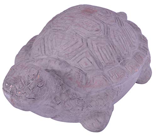 Deko Chiccie - Figura de cerámica (16 cm), diseño de tortuga gris