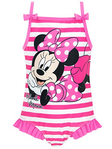 Disney Bañador para niñas de Disney Minnie 2-3 años Rosado