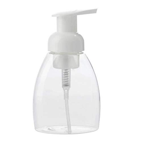 Dispensador de jabón - Botella redonda transparente La botella de espuma Moss puede contener 250 ml, ideal para aceites esenciales, lociones, jabones líquidos Dispensador de jabón - Botella redonda transparente La botella de espuma Moss puede contener 250 ml, ideal para aceites esenciales, lociones, jabones líquidos