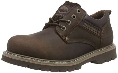 Dockers 23DA005 - Zapatos de cordones de cuero para hombre, color marrón (cafe 320), talla 47