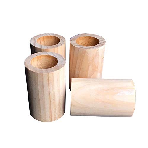 Elevadores Mesa,Madera, Elevadores de muebles, Elevadores de cama, Agrega 10 cm de altura a los muebles,Ranura diámetro interior 3 cm,Juego de 4 Elevadores Elevadores Mesa,Madera, Elevadores de muebles, Elevadores de cama, Agrega 10 cm de altura a los muebles,Ranura diámetro interior 3 cm,Juego de 4 Elevadores