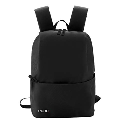 Eono Essentials - Mochila Ultraligera Resistente al Agua, Ideal para Viajes y Actividades al Aire Libre, para Hombre, Mujer y niño (10 L) (Negro)