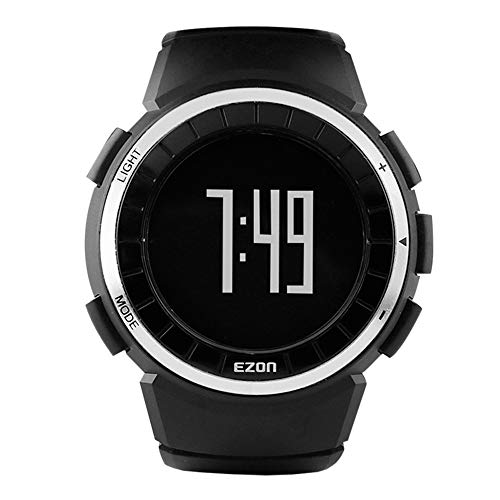 EZON Relojes Digitales Deportivos para Hombres con Contador de calorías y podómetro T029 Negro