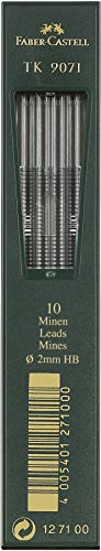 Faber-Castell 127100 TK 9071 - Lote de 10 minas de 2 mm, dureza HB