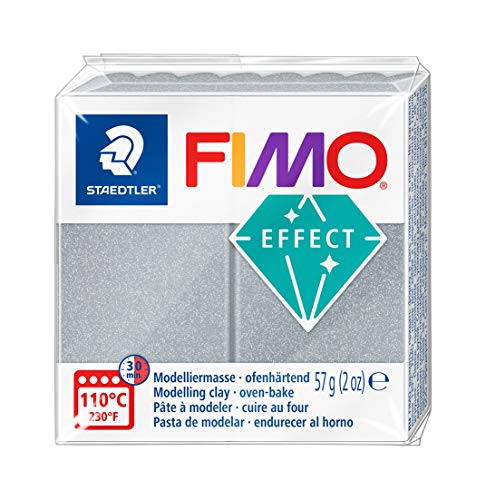 FIMO 8020-81 - Pasta de Modelar, Color Metálico Plata