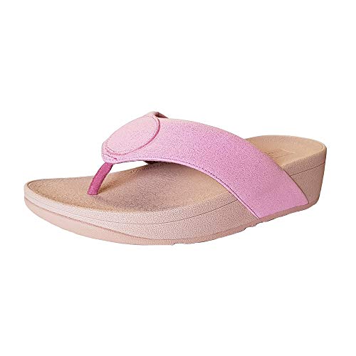 Fit Flop Mujer Demelza Shimmer Toe Sandalias en color rosa